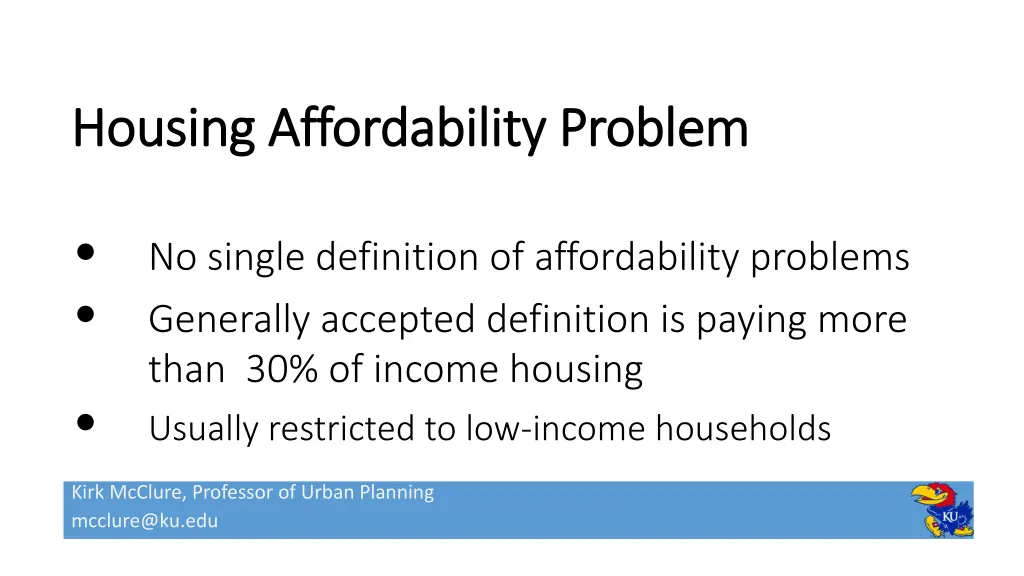 housing affordability problem housing