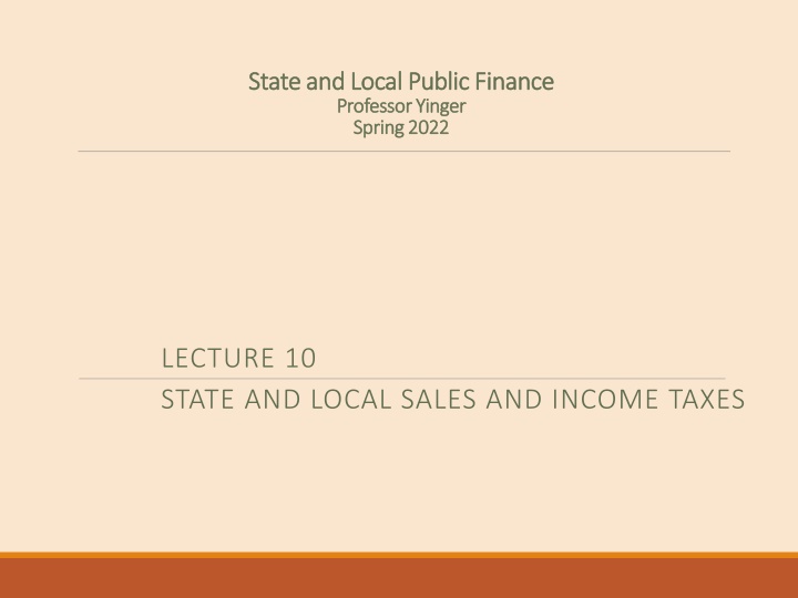 state and local public finance state and local