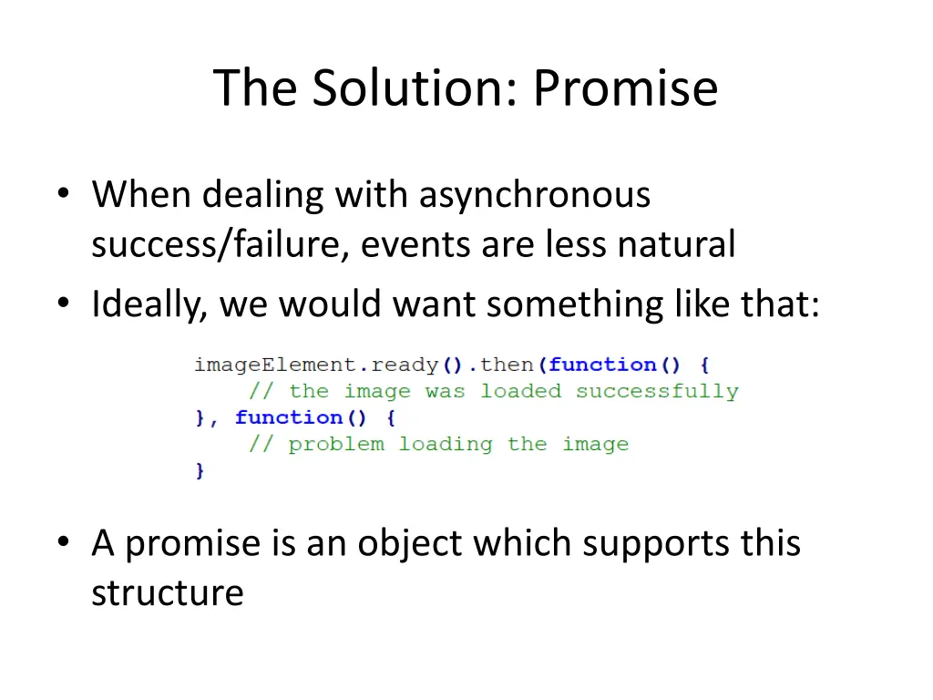 the solution promise