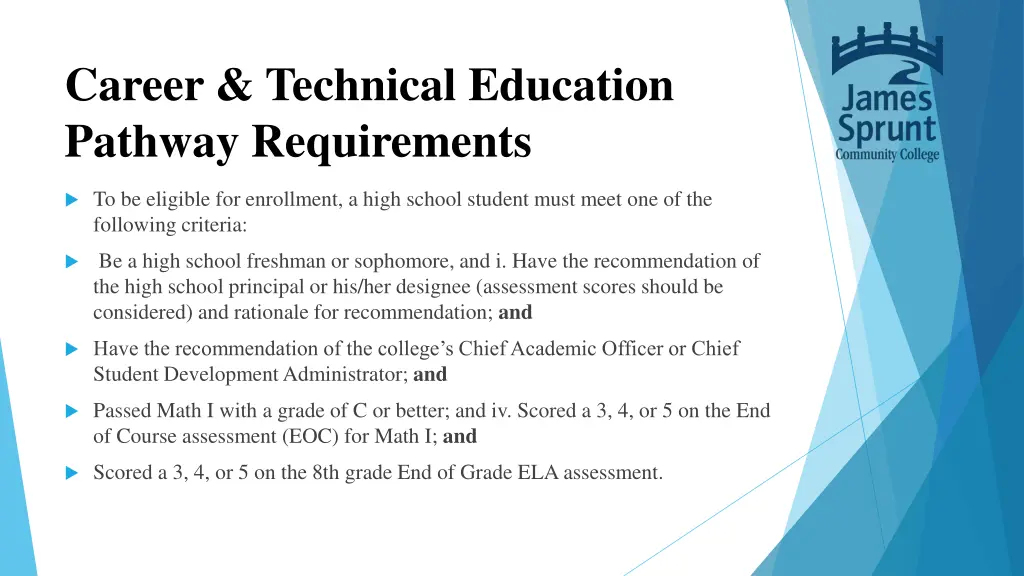 career technical education pathway requirements 1