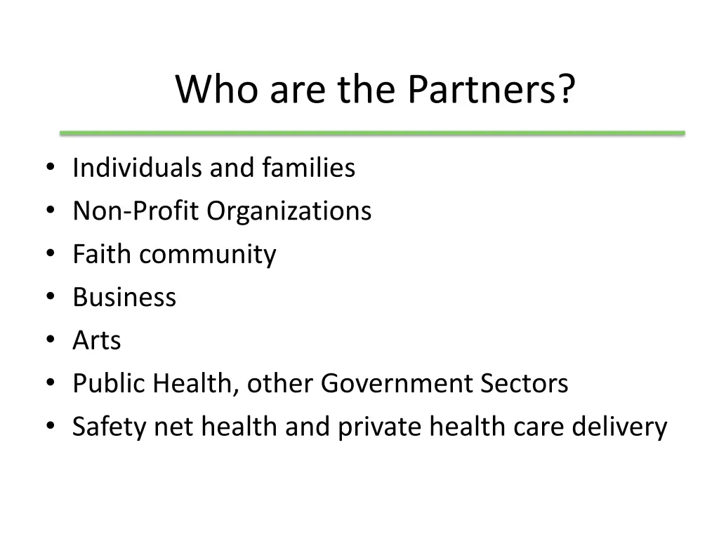 who are the partners