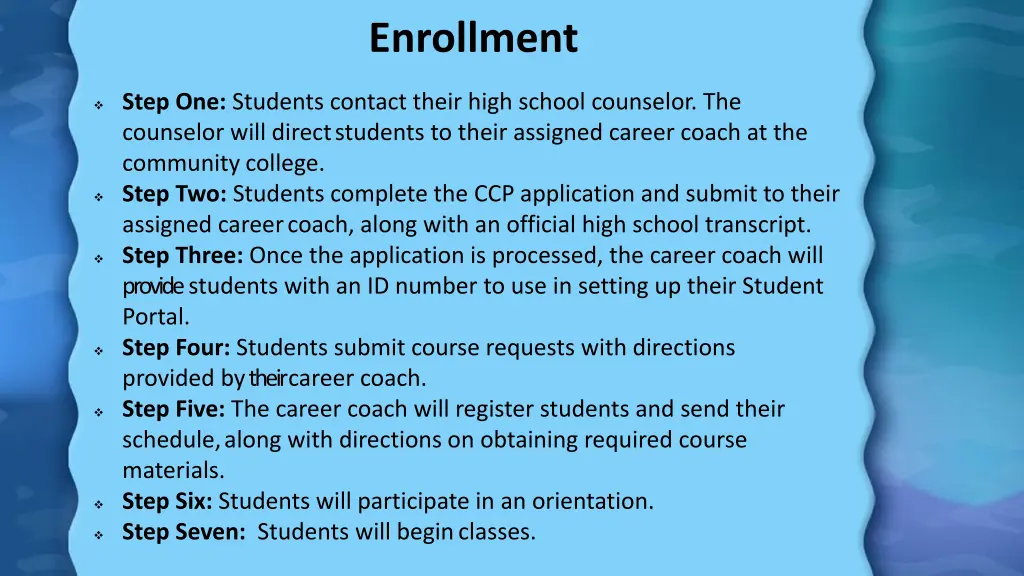 enrollment