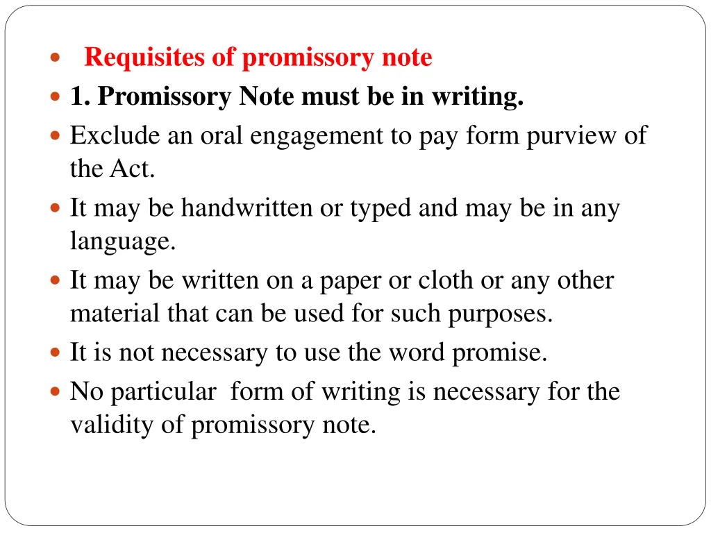 requisites of promissory note 1 promissory note