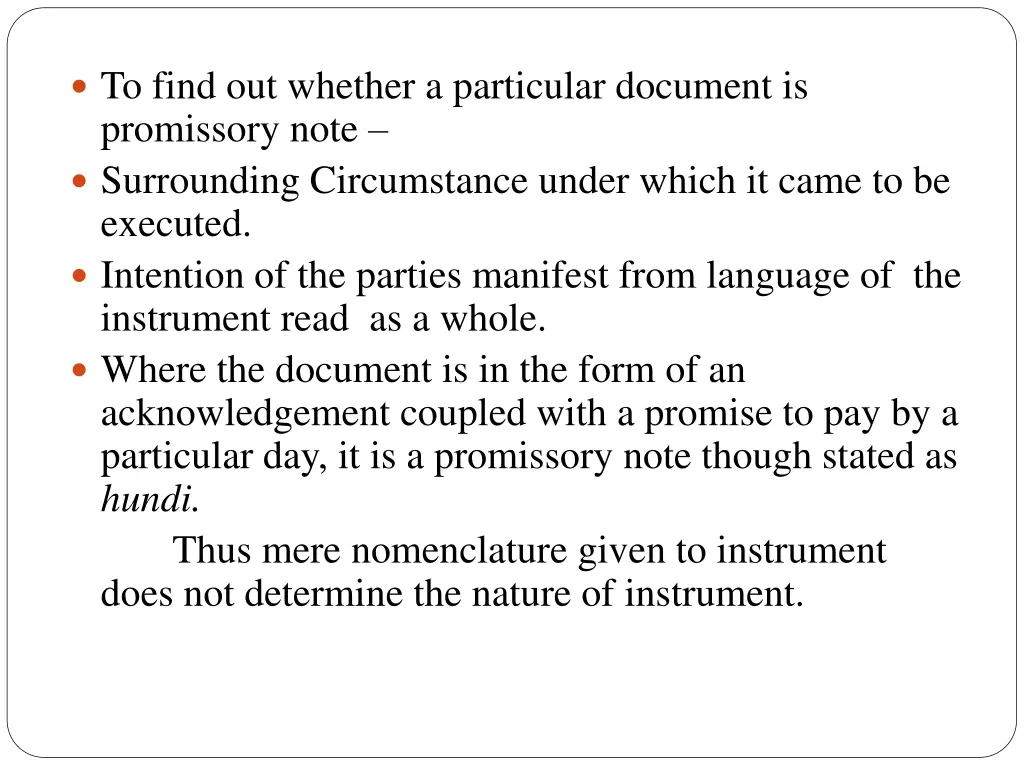 to find out whether a particular document