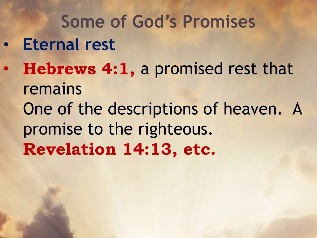 some of god s promises 6