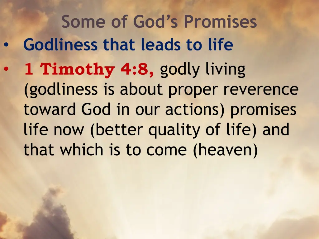 some of god s promises 7