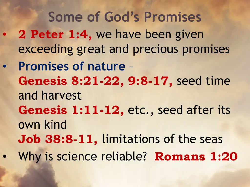 some of god s promises