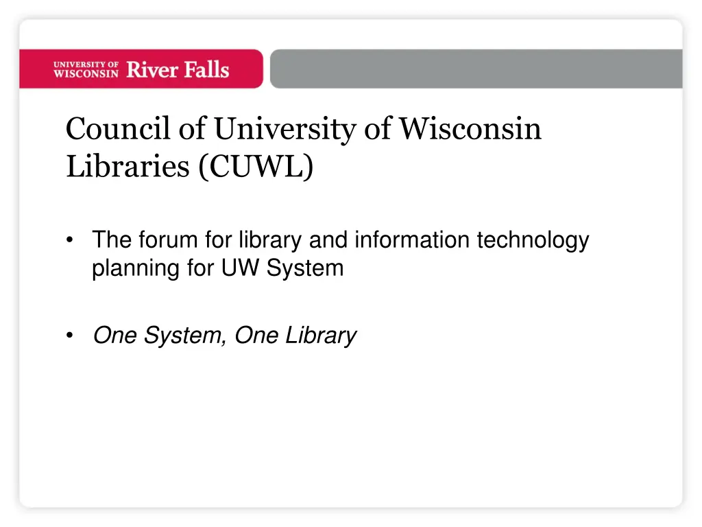 council of university of wisconsin libraries cuwl