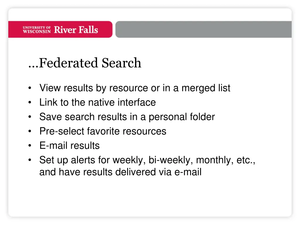 federated search 1