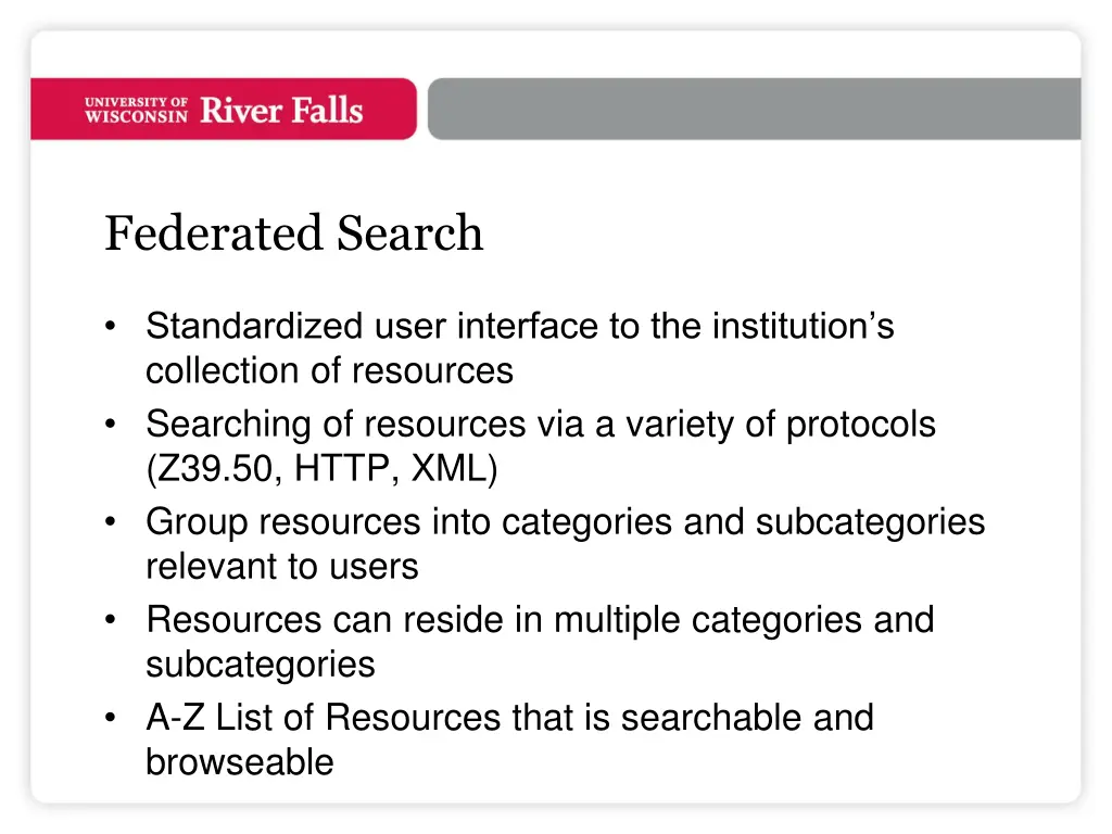 federated search