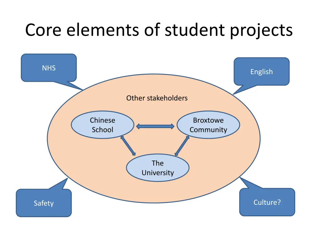 core elements of student projects