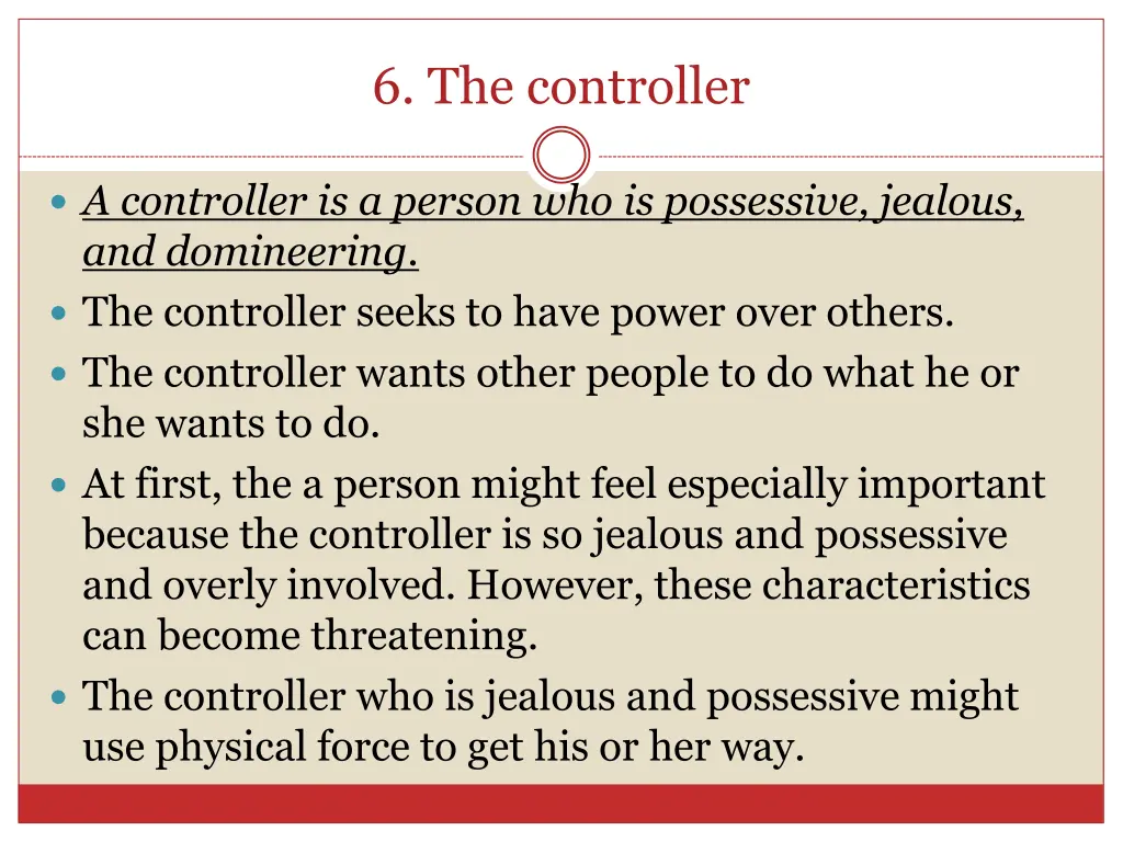 6 the controller