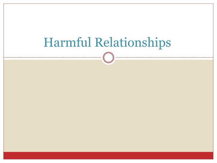 harmful relationships