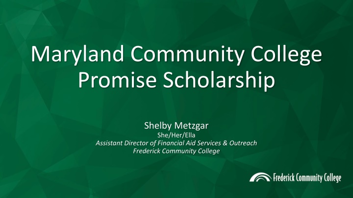 maryland community college promise scholarship