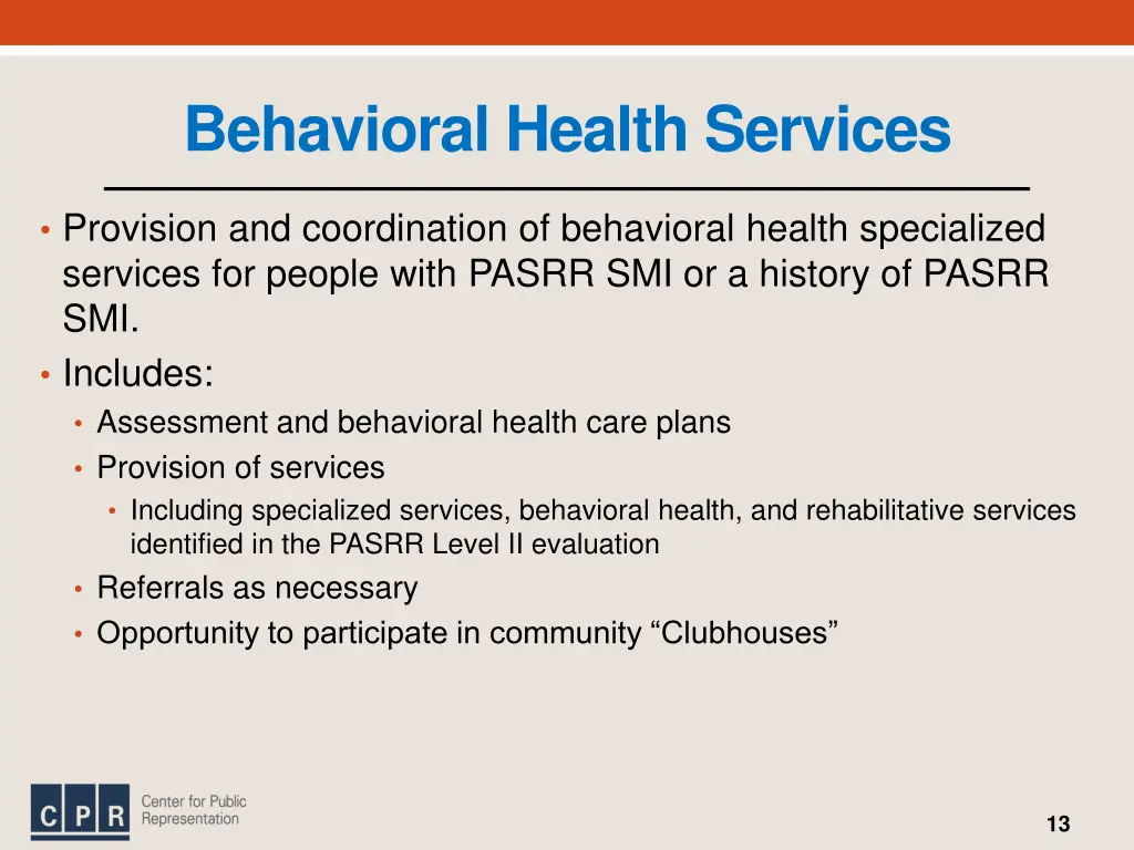 behavioral health services