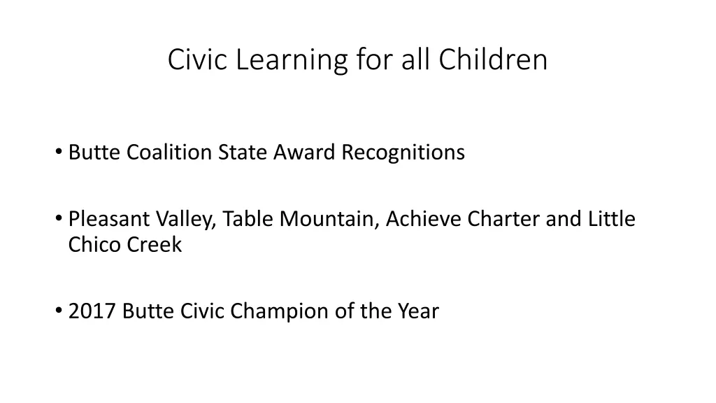 civic learning for all children