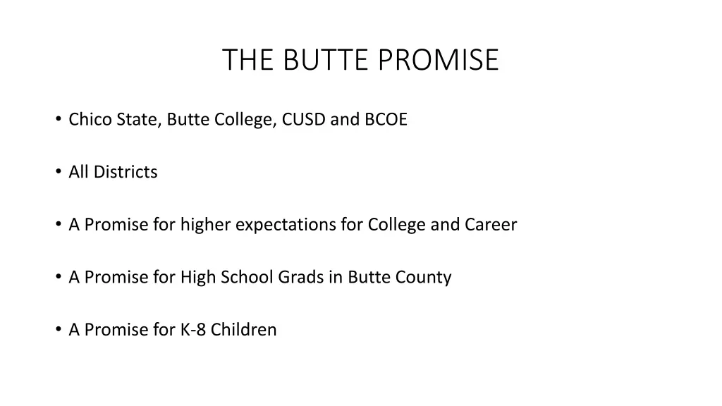 the butte promise