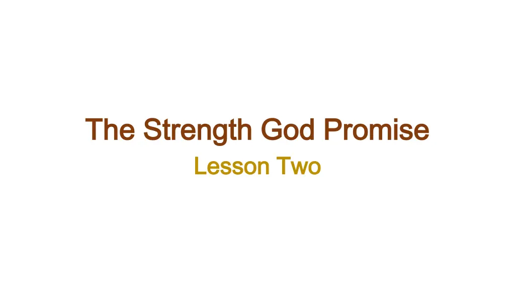 the strength god promise the strength god promise