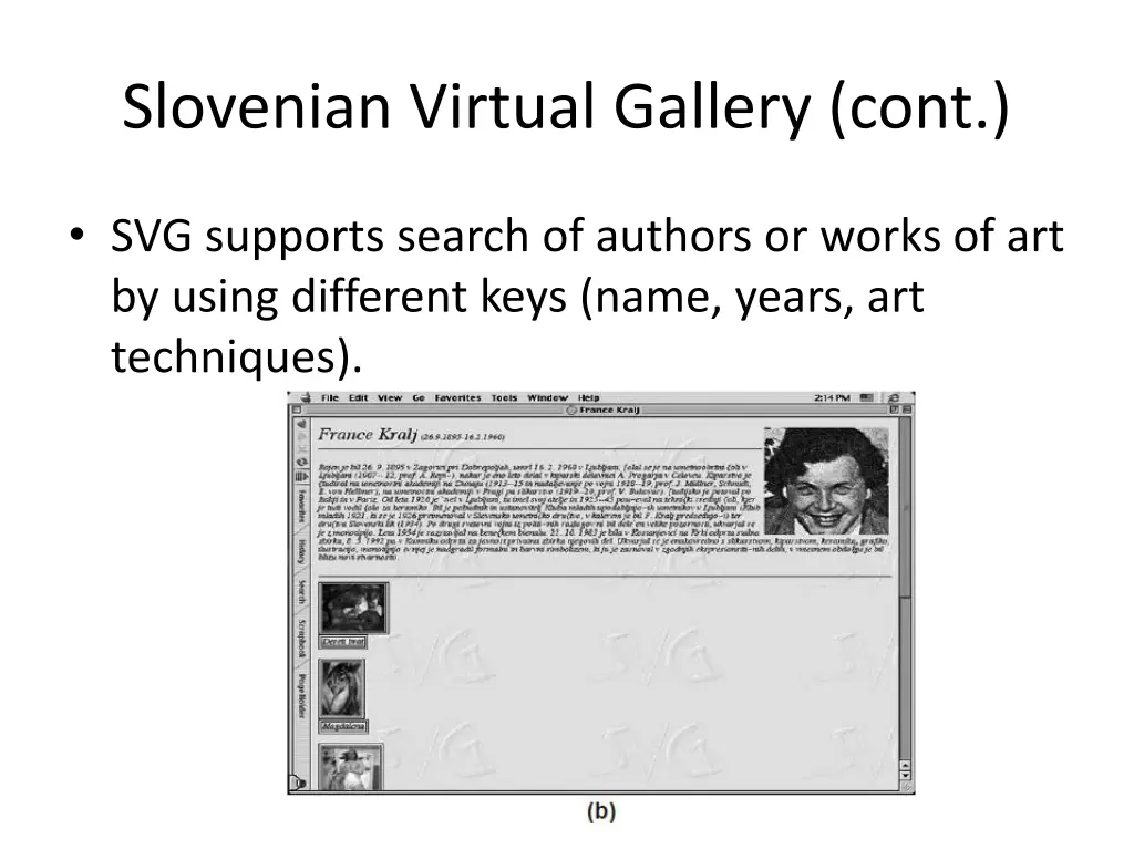 slovenian virtual gallery cont