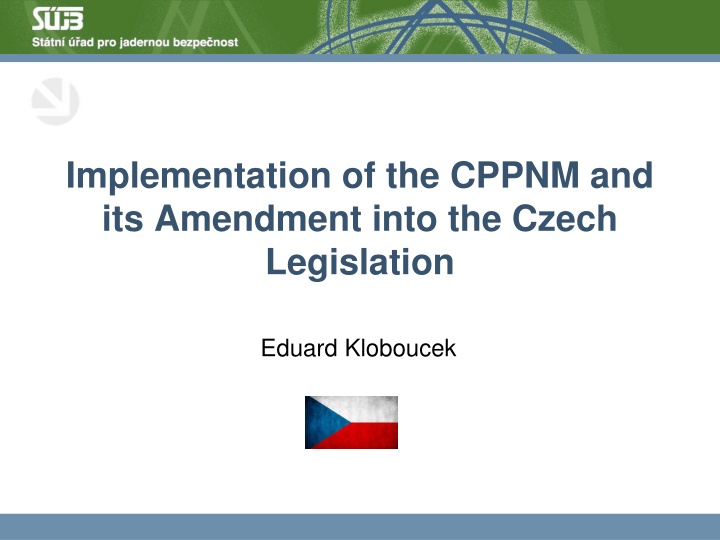 implementation of the cppnm and its amendment