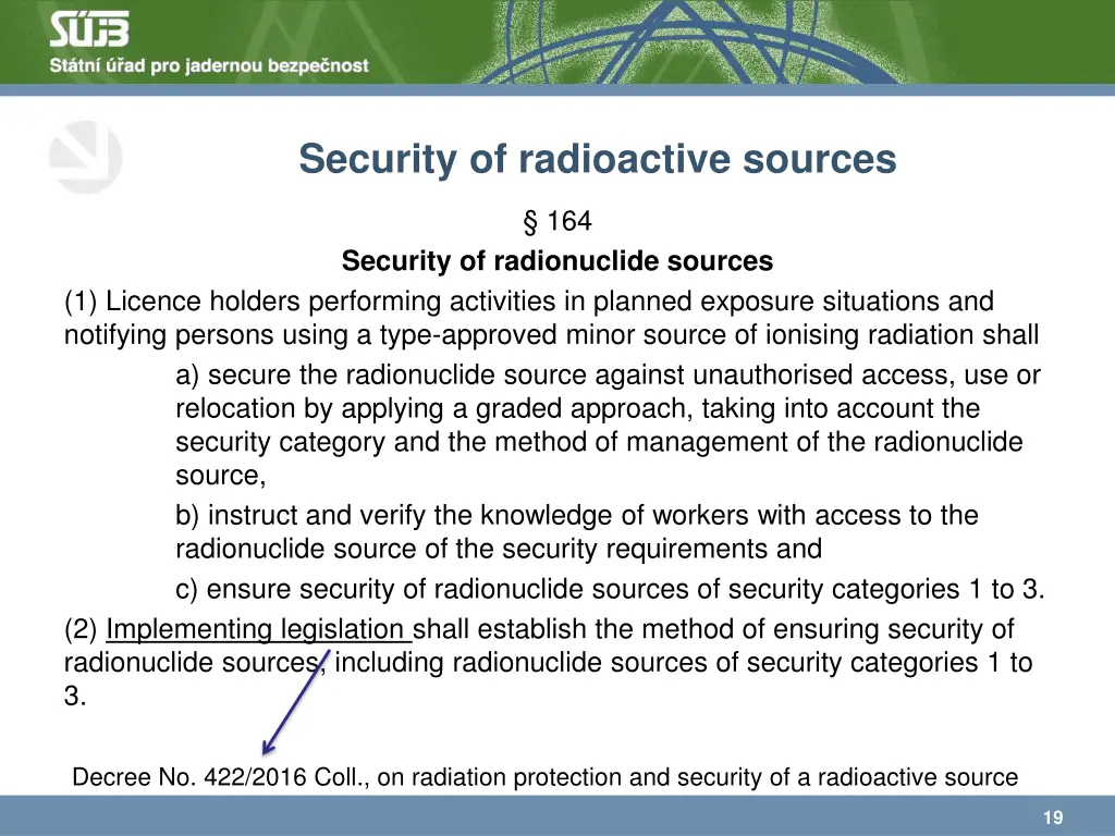 security of radioactive sources