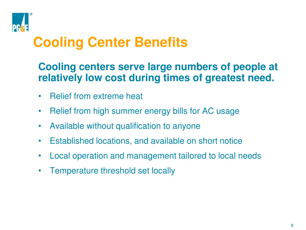 cooling center benefits