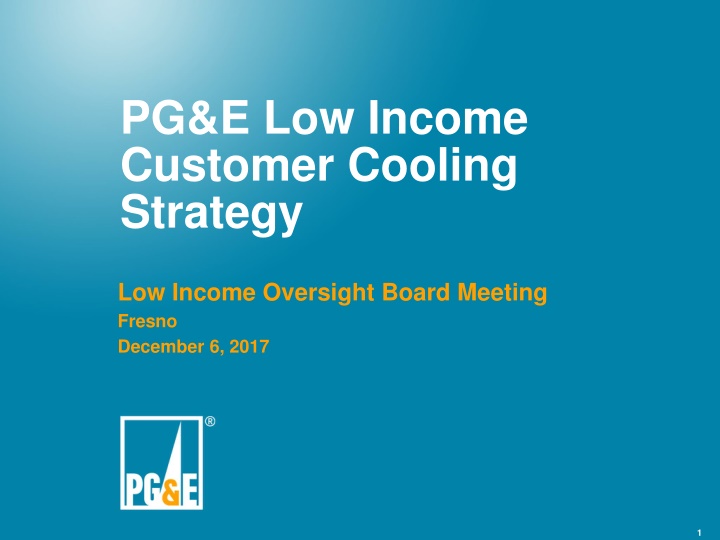 pg e low income customer cooling strategy