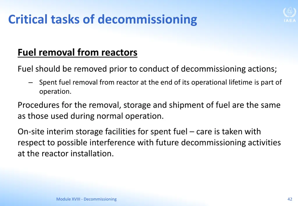 critical tasks of decommissioning 1