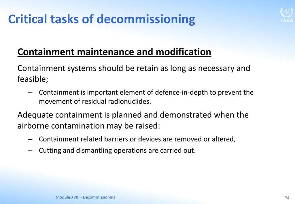 critical tasks of decommissioning 2