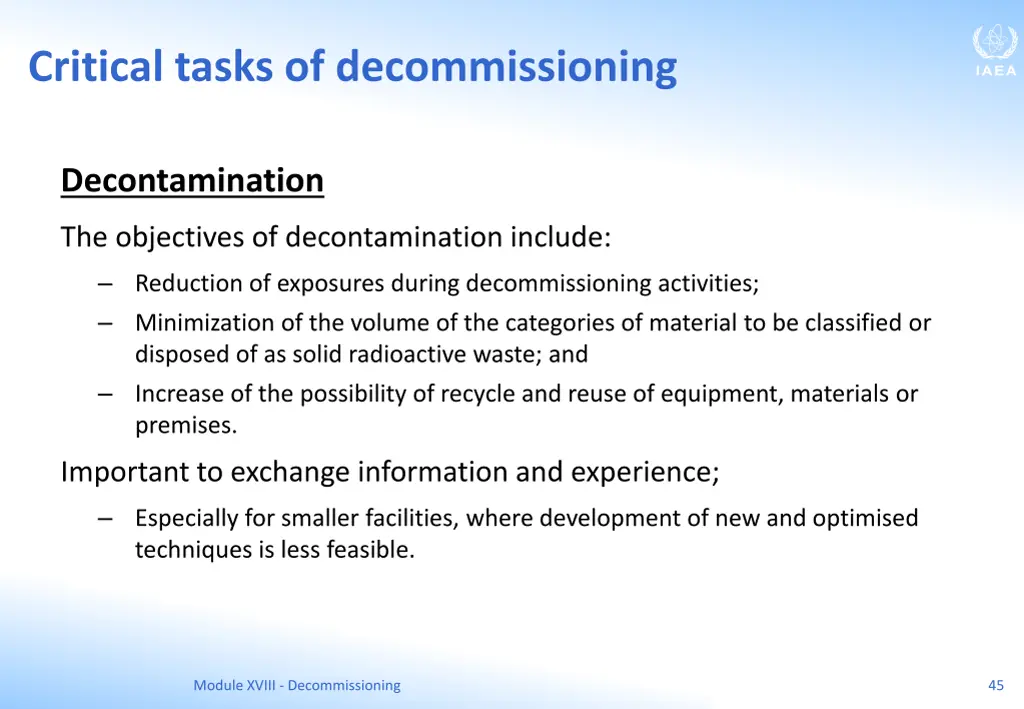 critical tasks of decommissioning 4