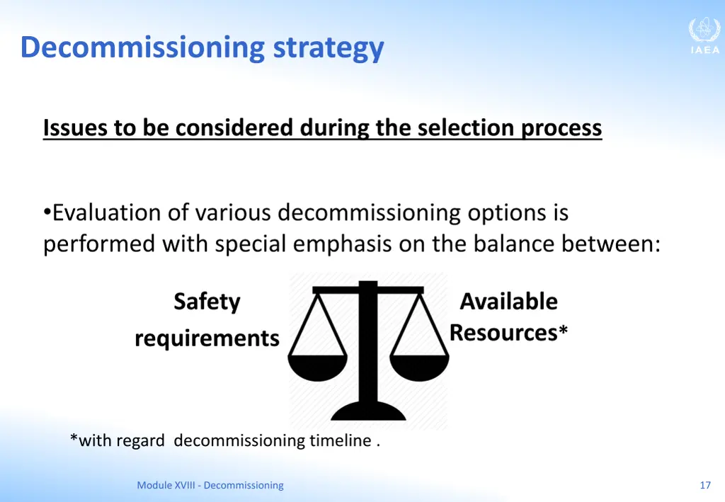 decommissioning strategy 2