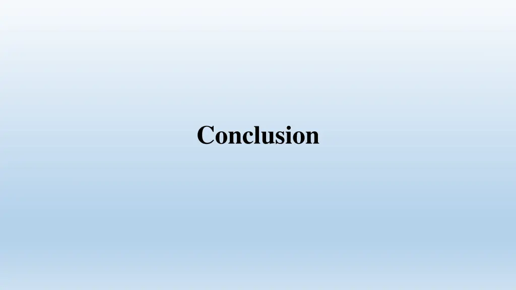 conclusion