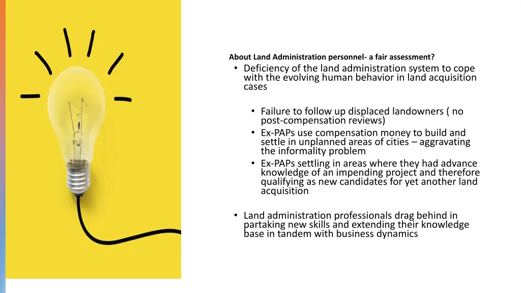 about land administration personnel a fair