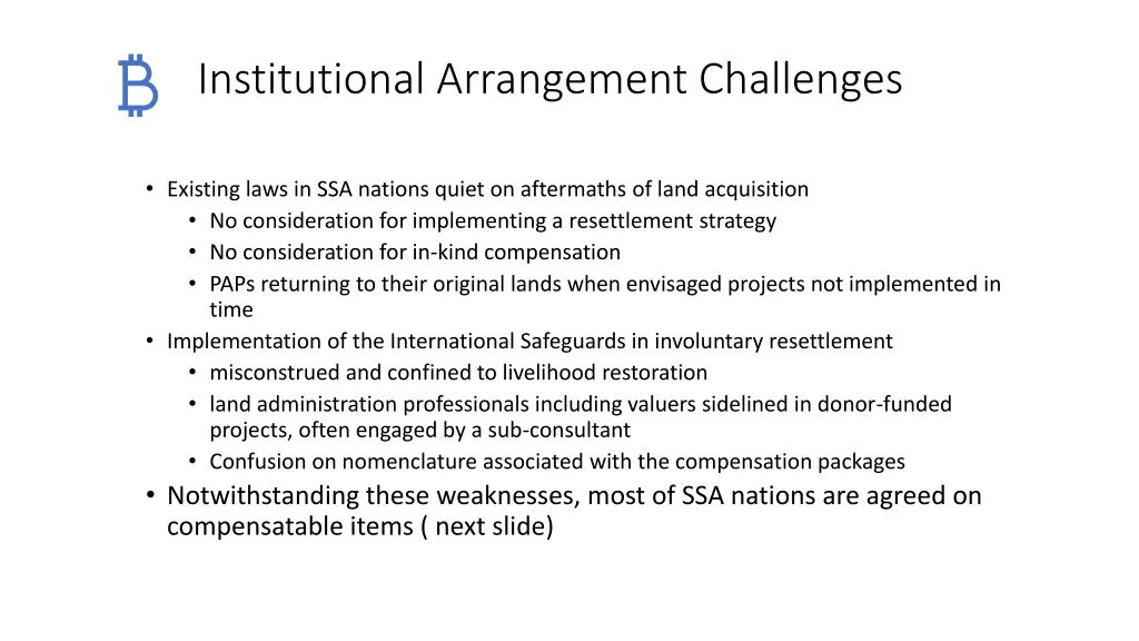 institutional arrangement challenges 1