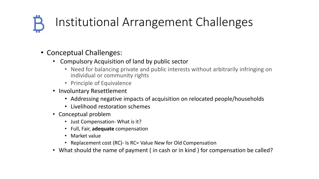 institutional arrangement challenges 2