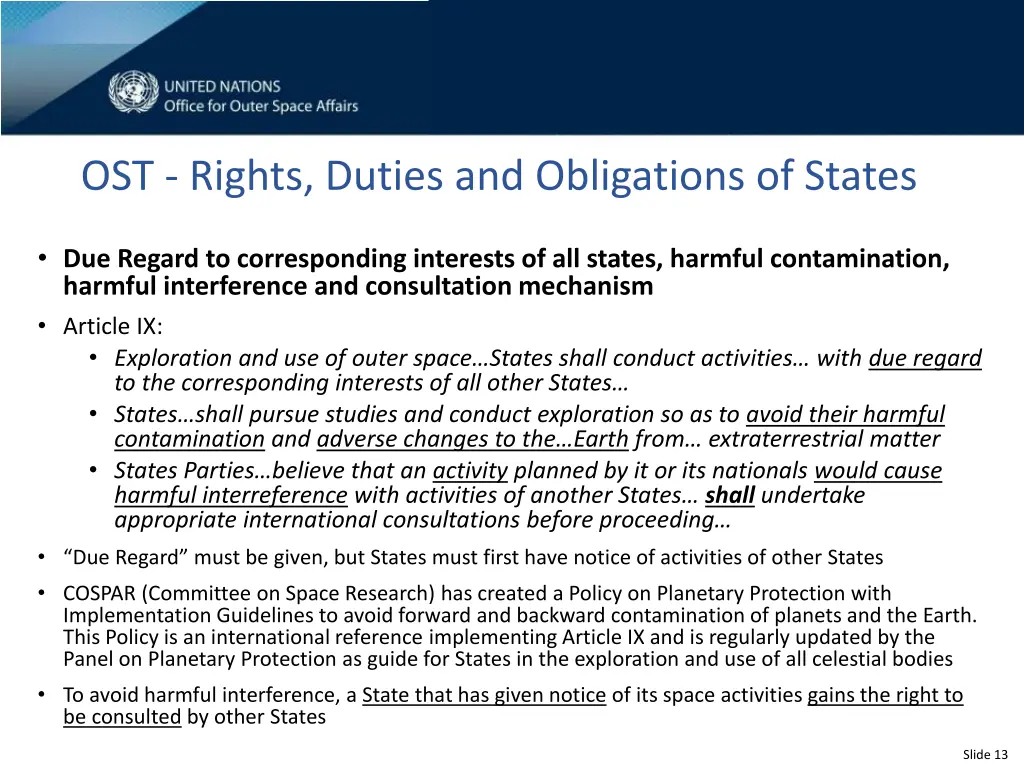 ost rights duties and obligations of states 2