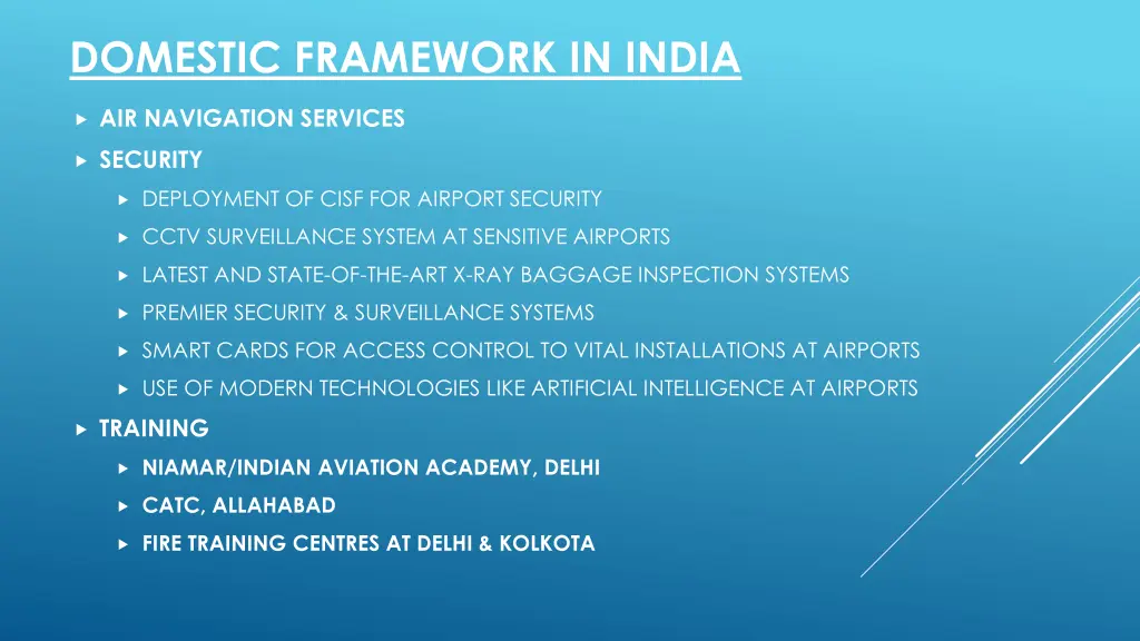 domestic framework in india 1