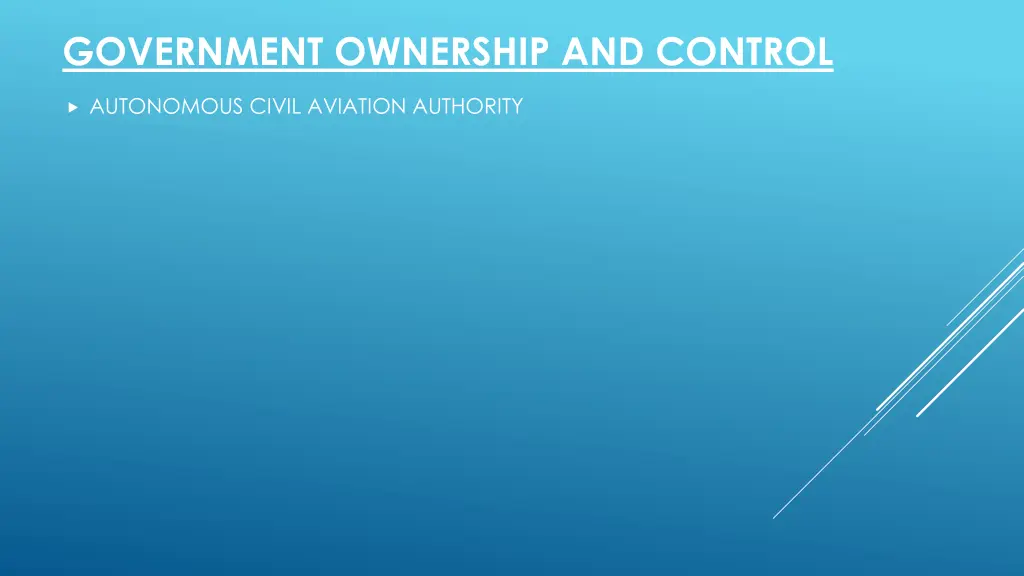 government ownership and control 2