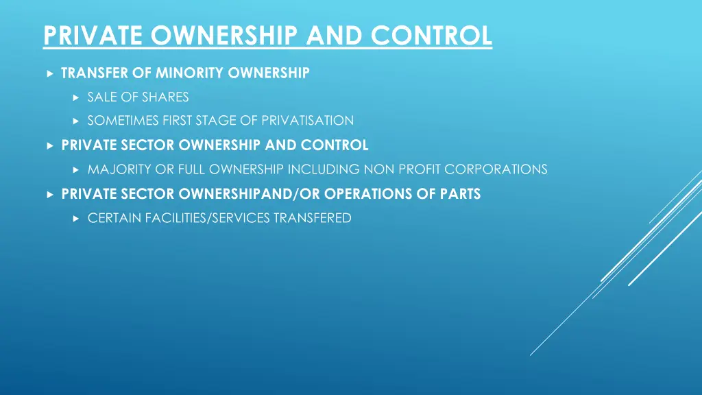 private ownership and control 4