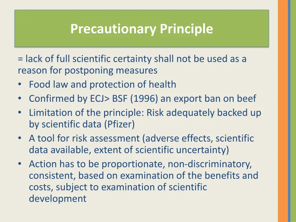 precautionary principle