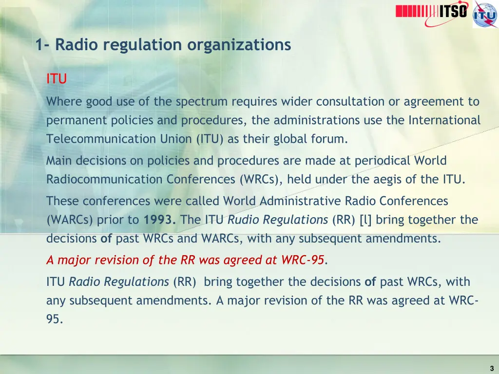 1 radio regulation organizations 1