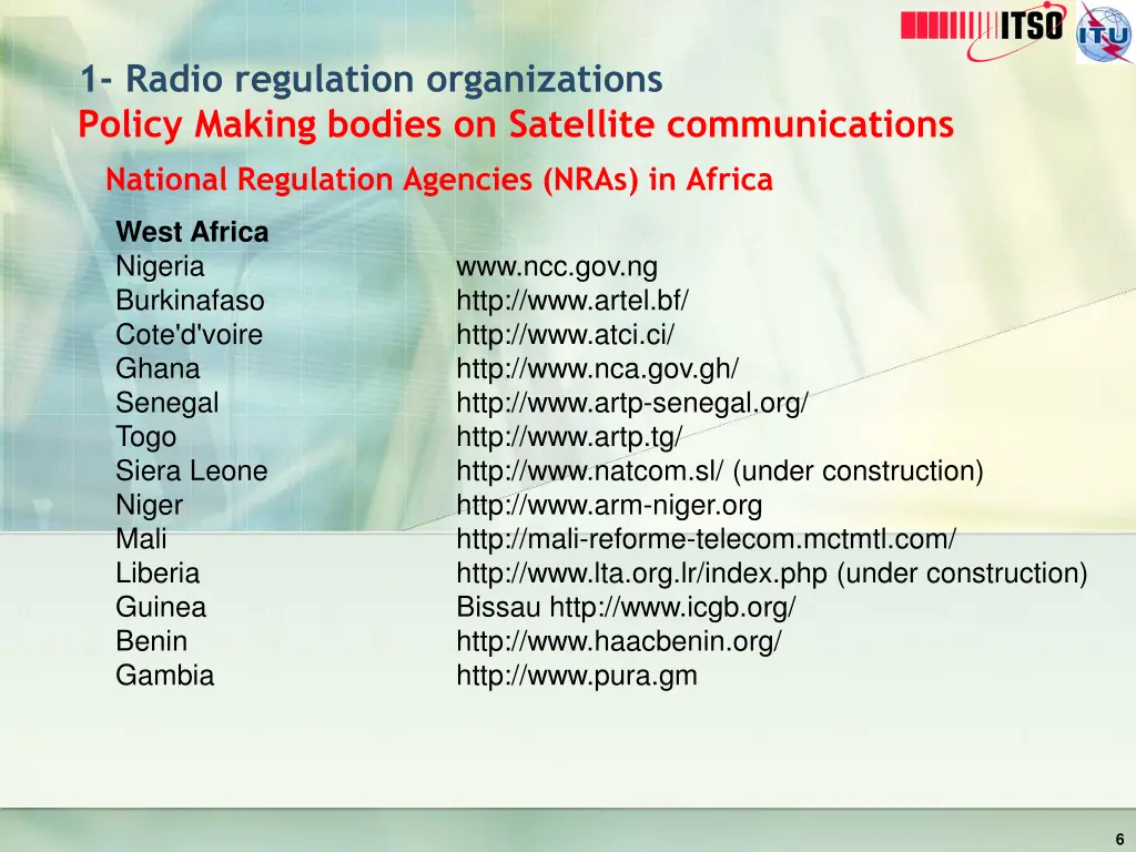 1 radio regulation organizations policy making 2