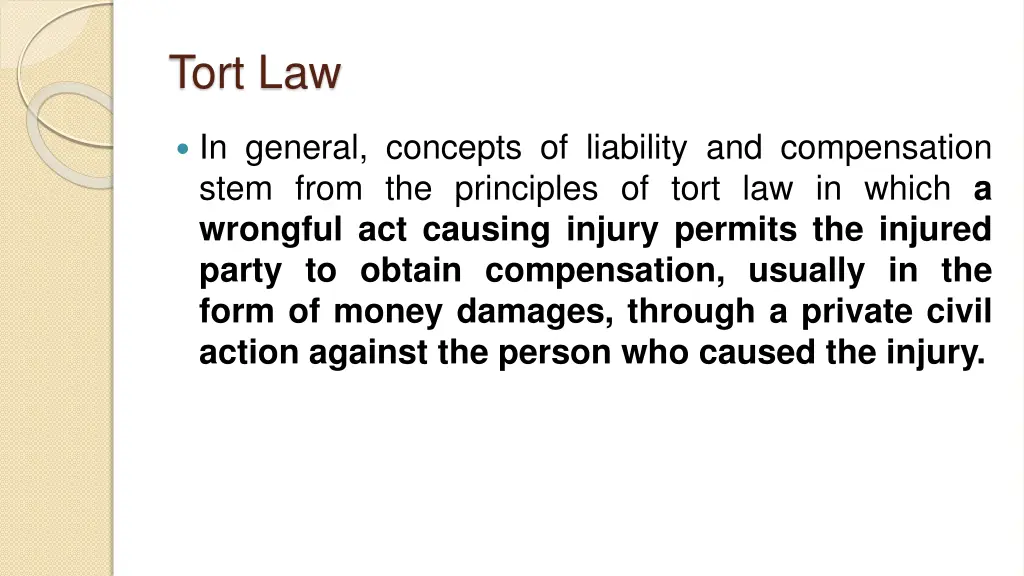 tort law