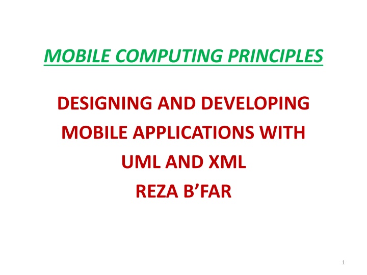 mobile computing principles