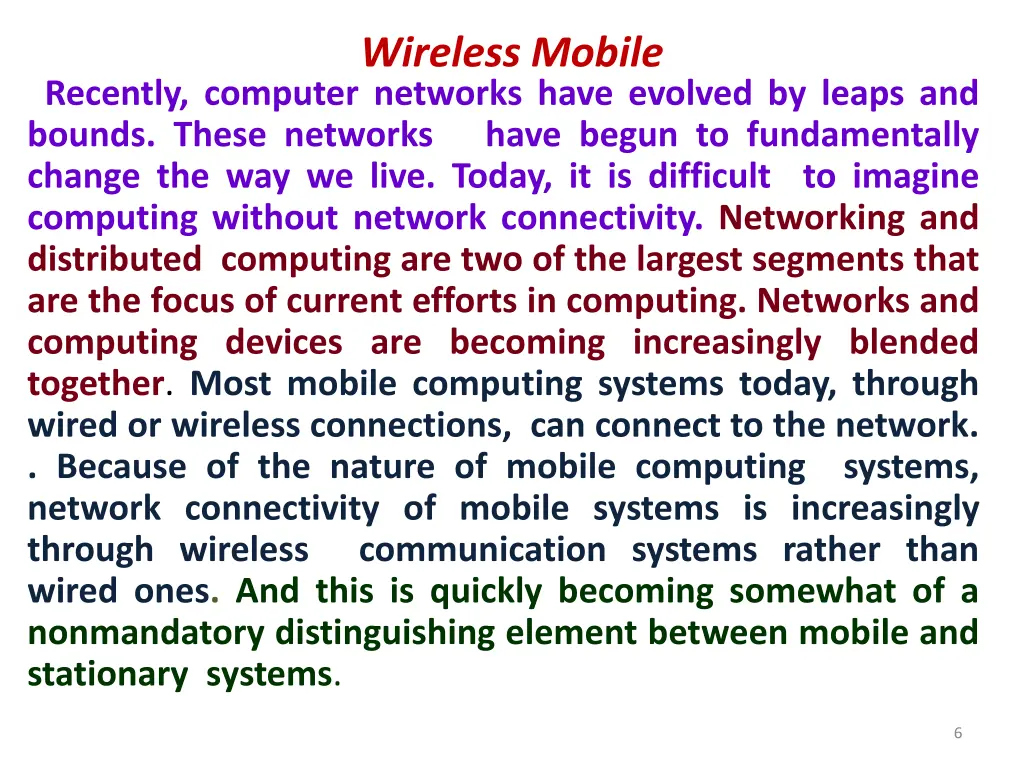 wireless mobile