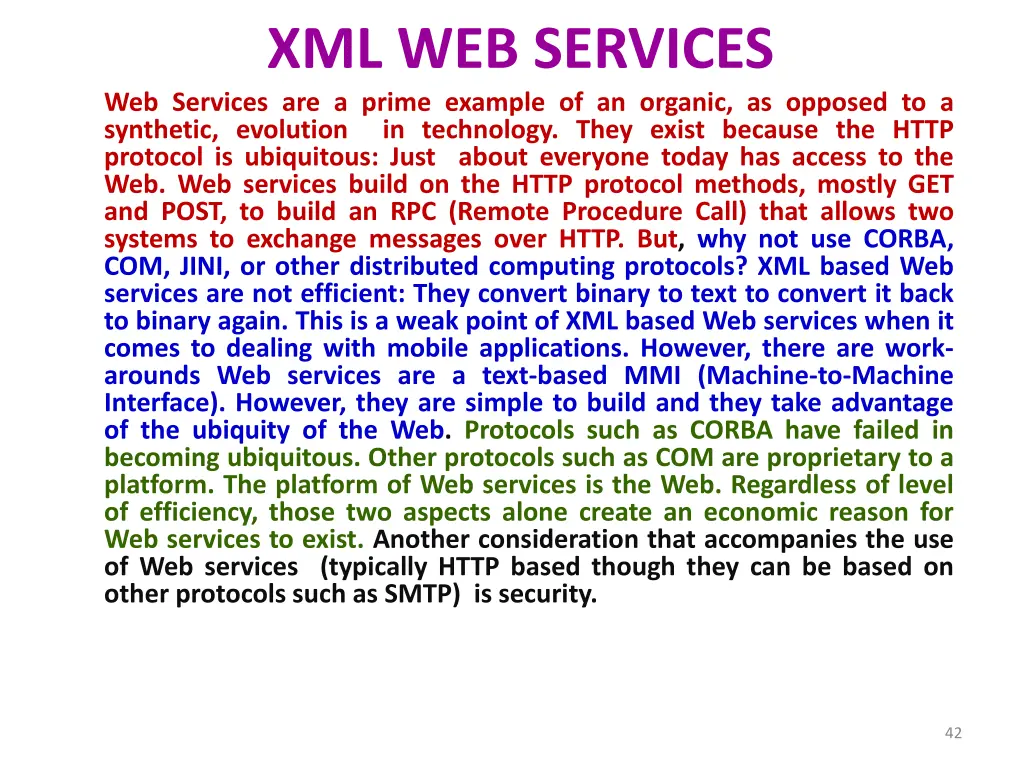 xml web services web services are a prime example