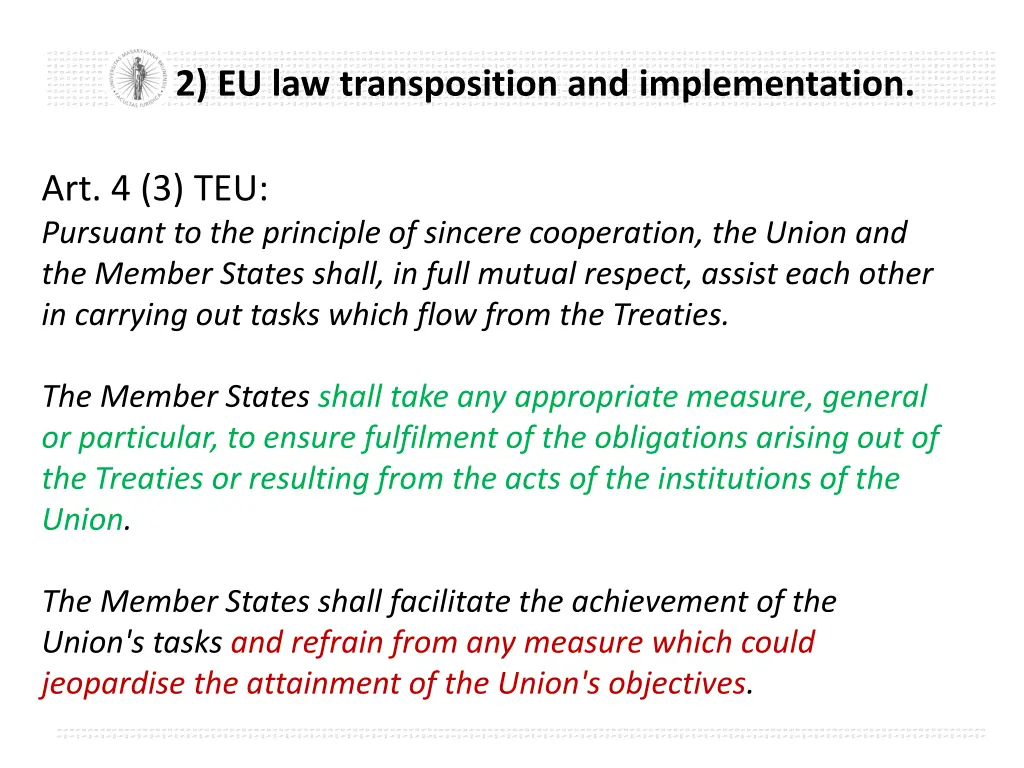 2 eu law transposition and implementation