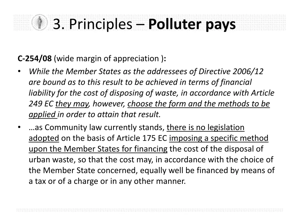 3 principles polluter pays 1