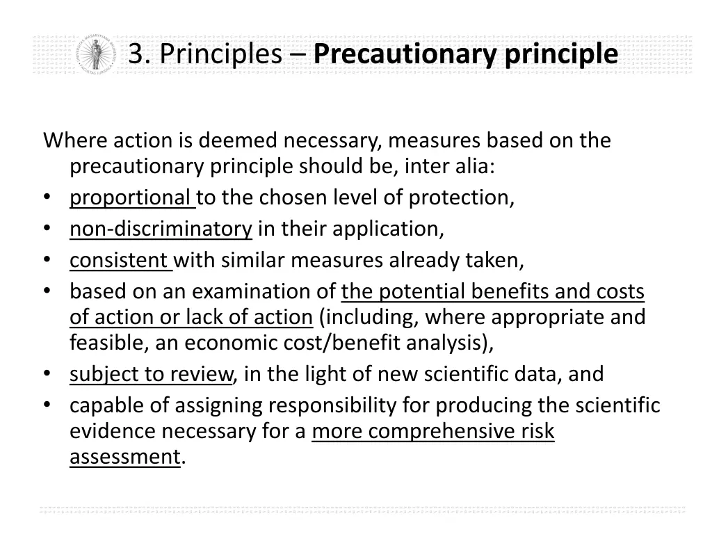 3 principles precautionary principle 1