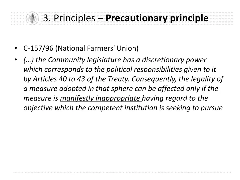 3 principles precautionary principle 5